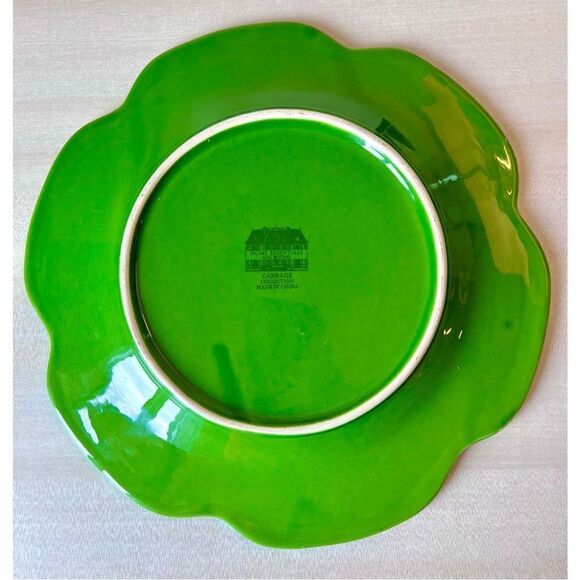 Vintage Home Essentials Ceramic Cabbage Leaf Dinner Plate 10.5~Discontinued - Picture 3 of 6